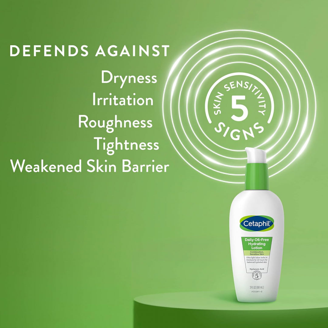 Cetaphil Daily Hydrating Face Moisturiser, 88ml, For Sensitive Skin, With Hyaluronic Acid