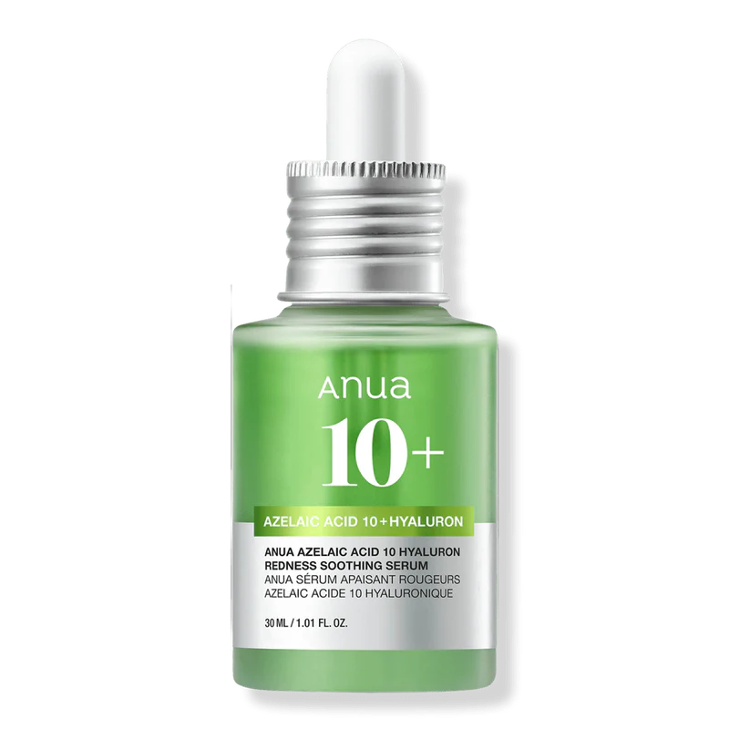 Anua Azelaic Acid 10% Hyaluron Soothing Serum 30ml – Redness Relief & Hydrating Korean Face Serum for Sensitive Skin