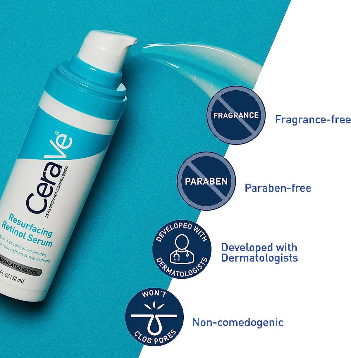 CeraVe Resurfacing Retinol Serum 30ml - Your Key to Glowing Skin