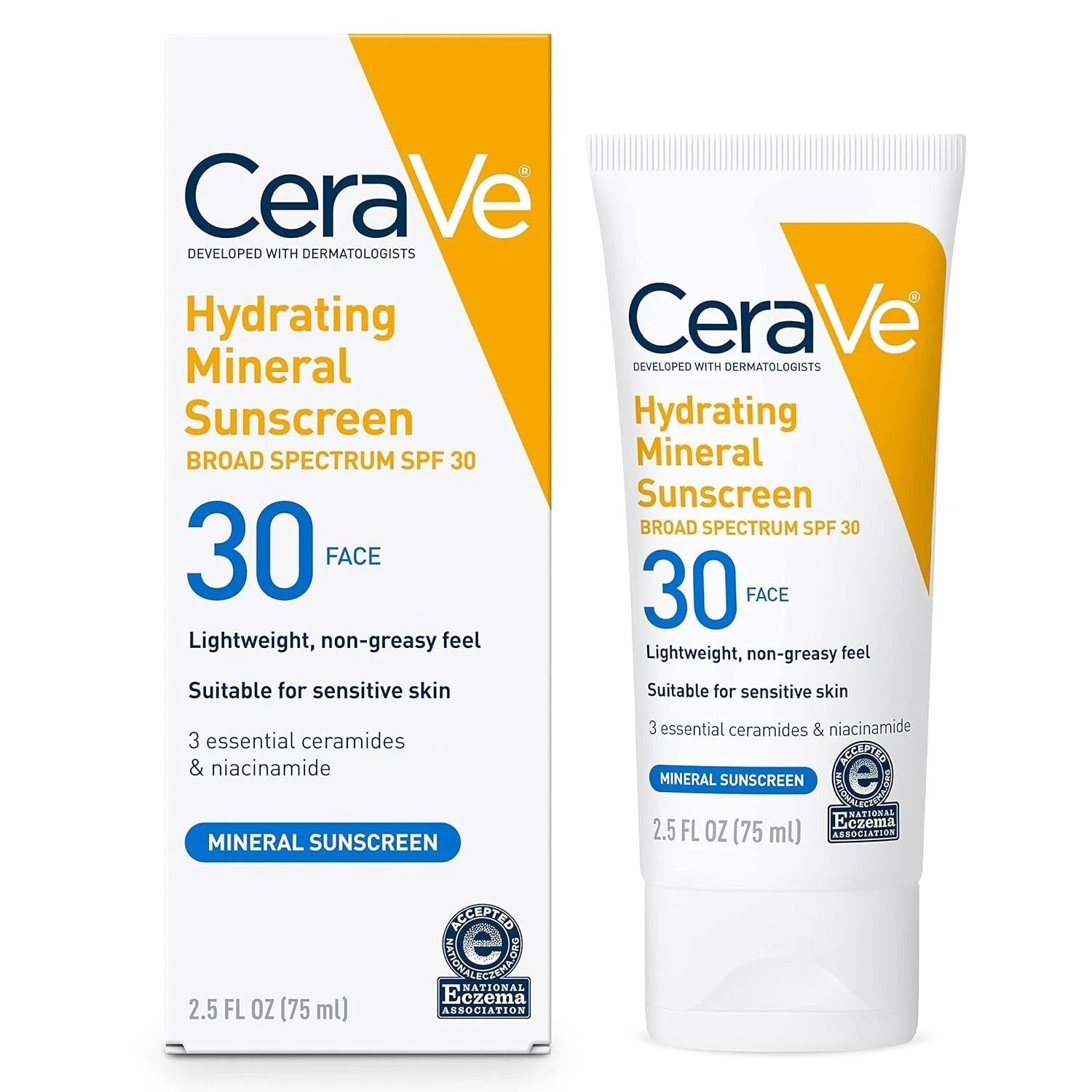 CeraVe Hydrating Mineral Sunscreen SPF 30 75ml