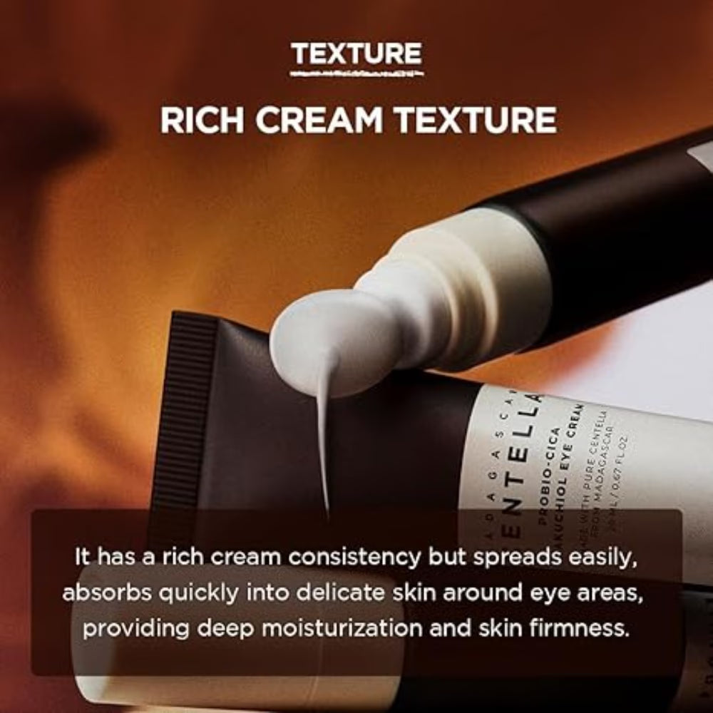 SKIN1004 Probio-CICA Bakuchiol Eye Cream 20ml – Gentle Korean Eye Cream for Dark Circles, Firming & Soothing Care