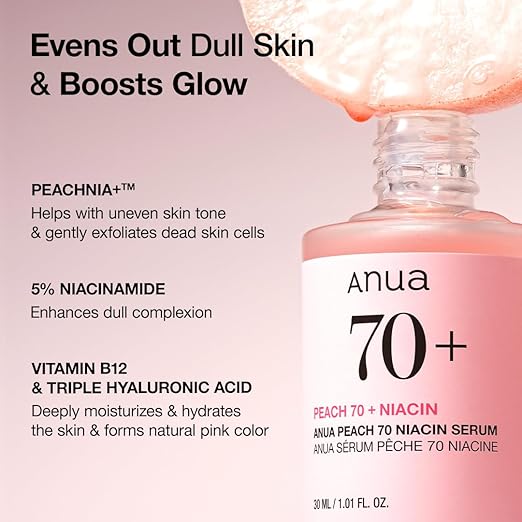 Anua PDRN Hyaluronic Acid Capsule 100 Serum 30ml (Peach) – Hydrating & Plumping Korean Face Serum for Radiant Glass Skin