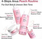 Anua Peach 77 Niacin Essence Toner 250ml – Hydrating & Brightening Korean Toner with Niacinamide, Panthenol & Ceramides for Glass Skin