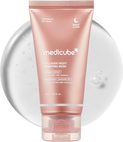 Medicube Collagen Overnight Wrapping Peel-Off Mask – Firming, Hydrating & Anti-Sagging Face Mask for Glowing Skin (75 ml)