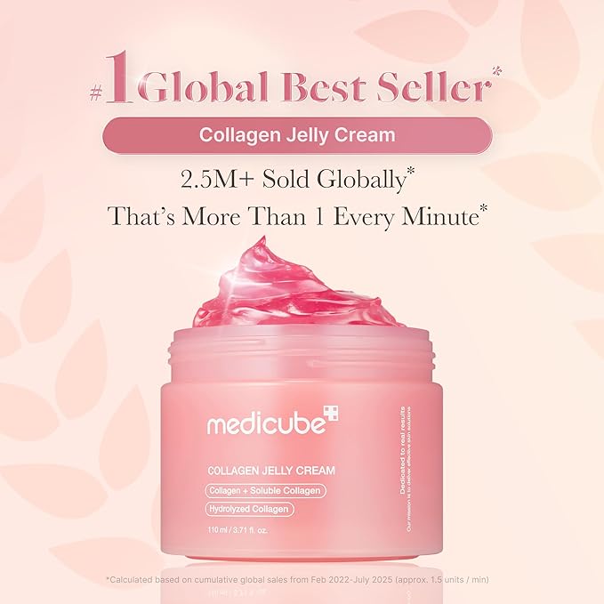 Medicube Collagen Jelly Cream – Niacinamide & Hydrolyzed Collagen Glow Moisturizer for 24H Hydration | Korean Skincare