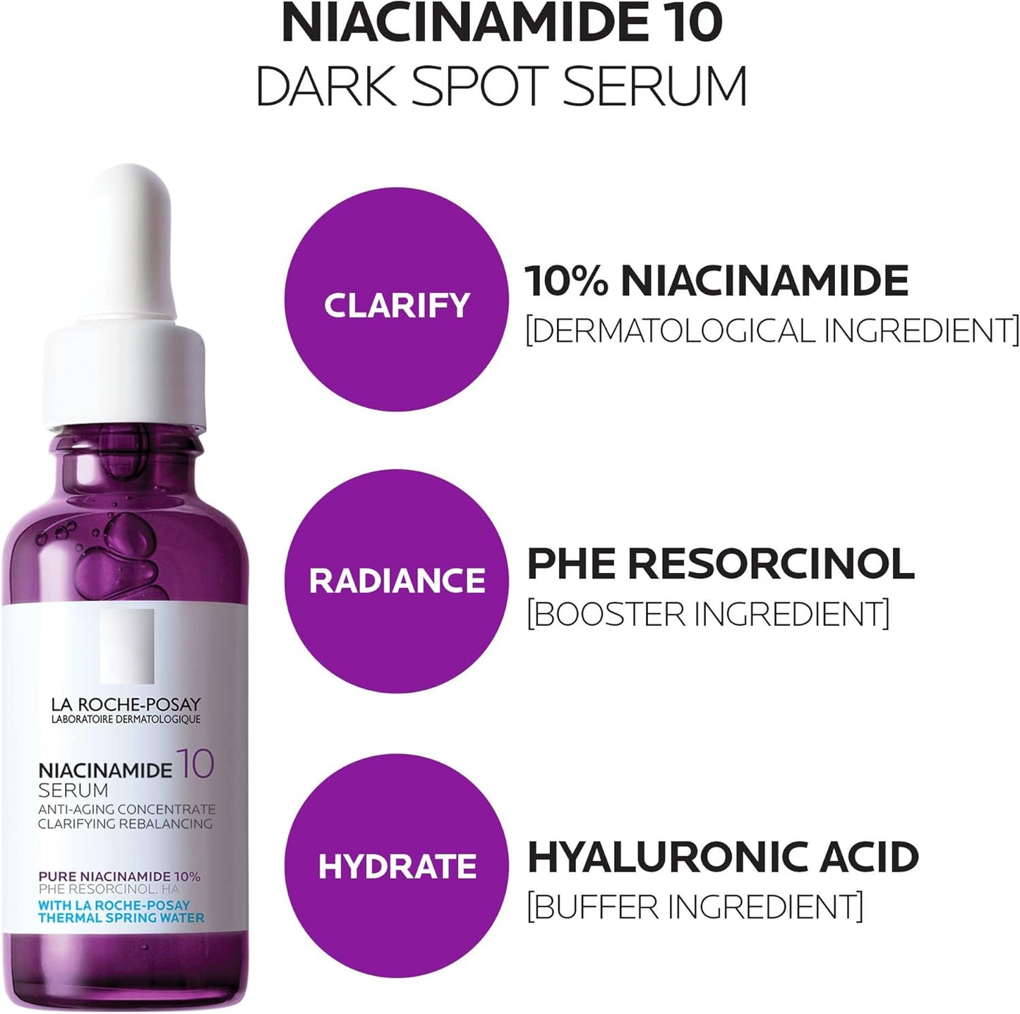 La Roche Posay Pure Niacinamida 10 Serum Concentré Anti-Taches 30 ml