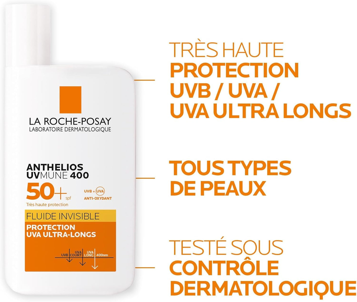 La Roche-Posay Anthelios UVmune 400 Invisible Fluid SPF50+ 50ml