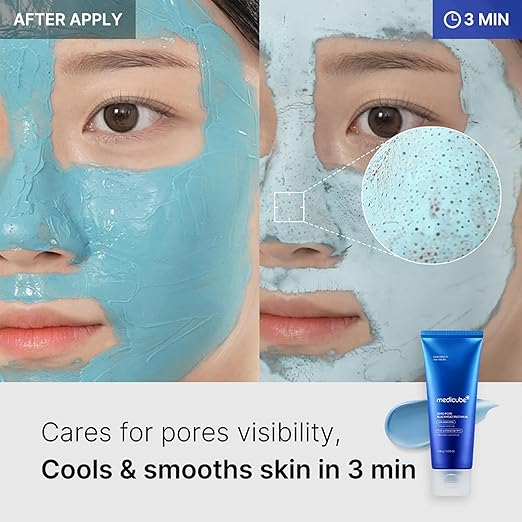 Medicube Zero Pore Blackhead Mud Mask – 3 Min Quick Dry Pore Tightening & Oil Control Clay Mask with AHA BHA PHA (100 g)