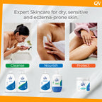 QV Cream with Glycerin - 1kg Pump, Ideal for Dry Skin Conditions, such as Eczema, Psoriasis and Dermatitis