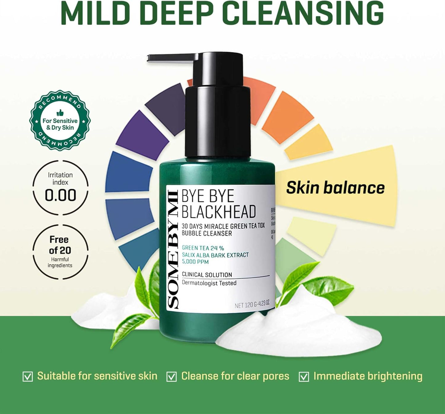 Some By Mi Bye Bye Blackhead | 120G | Korean Face Wash For Removing Blackhead