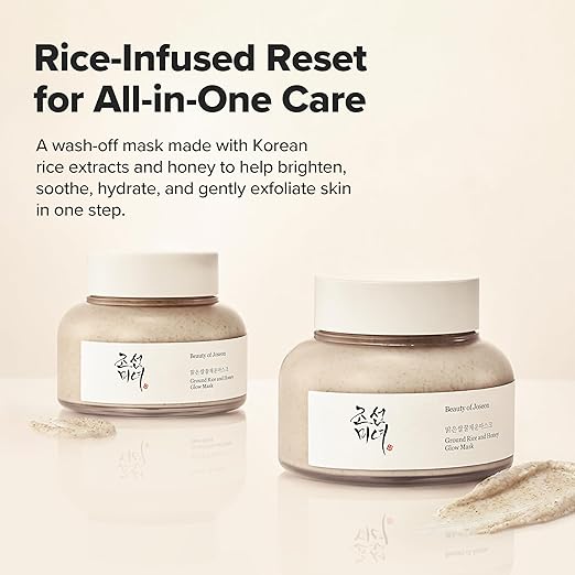 Beauty of Joseon Ground Rice & Honey Glow Mask 150ml – Hydrating Korean Face Mask for Pore Care, Sebum Control & Sensitive Skin
