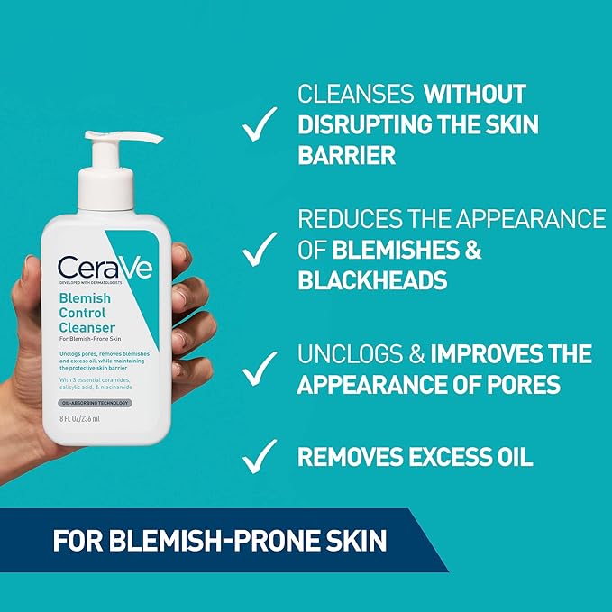 CeraVe Blemish Control Cleanser 236ml – Clear Skin Starts Here