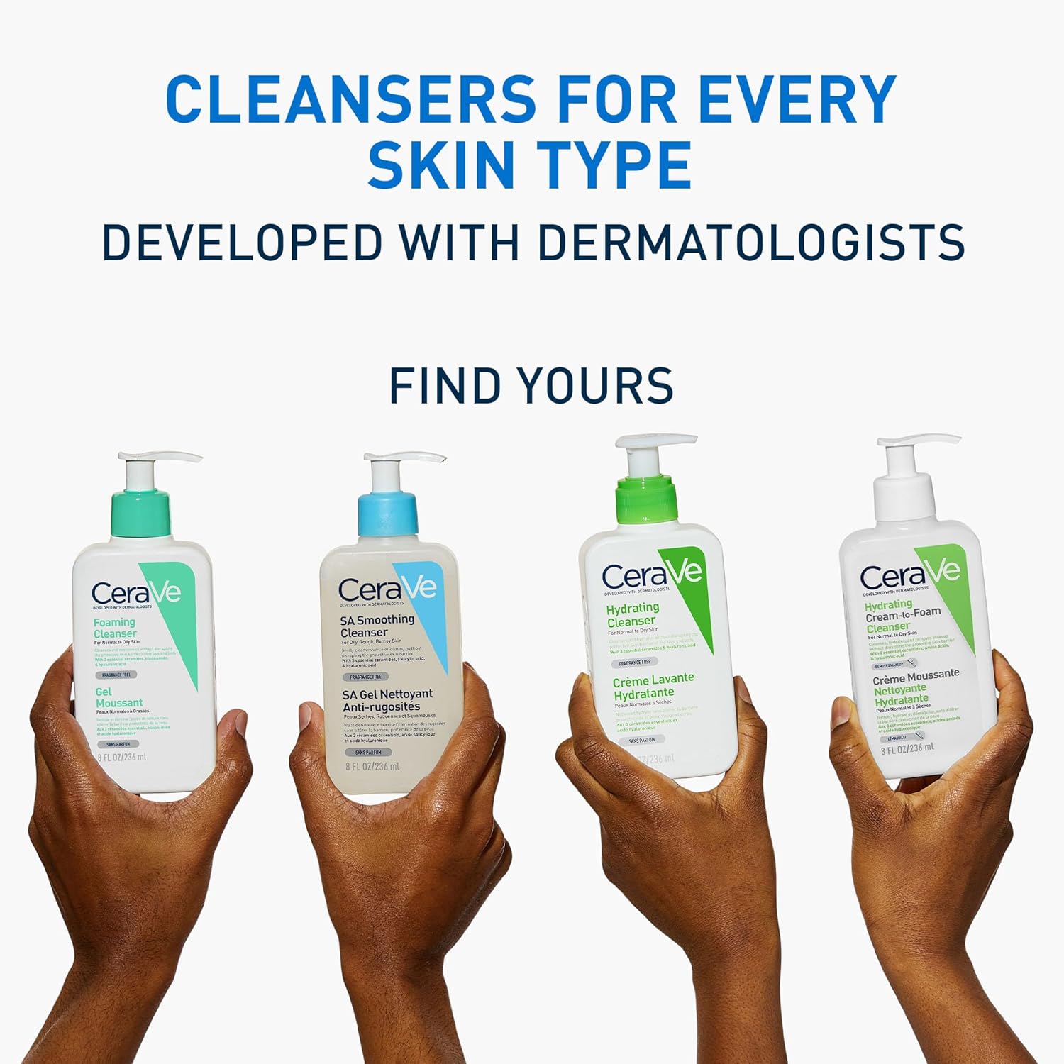 CeraVe Hydrating Cleanser | Face and Body Wash for Normal to Dry skin with Hyaluronic Acid and Ceramides 236 ML