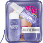Sol de Janeiro Delícia Drench Jet Set Travel Size Body Care Set | Hydrating Shower Oil, Body Butter & Perfume Mist | Deep Moisture & Soft Skin Glow Kit