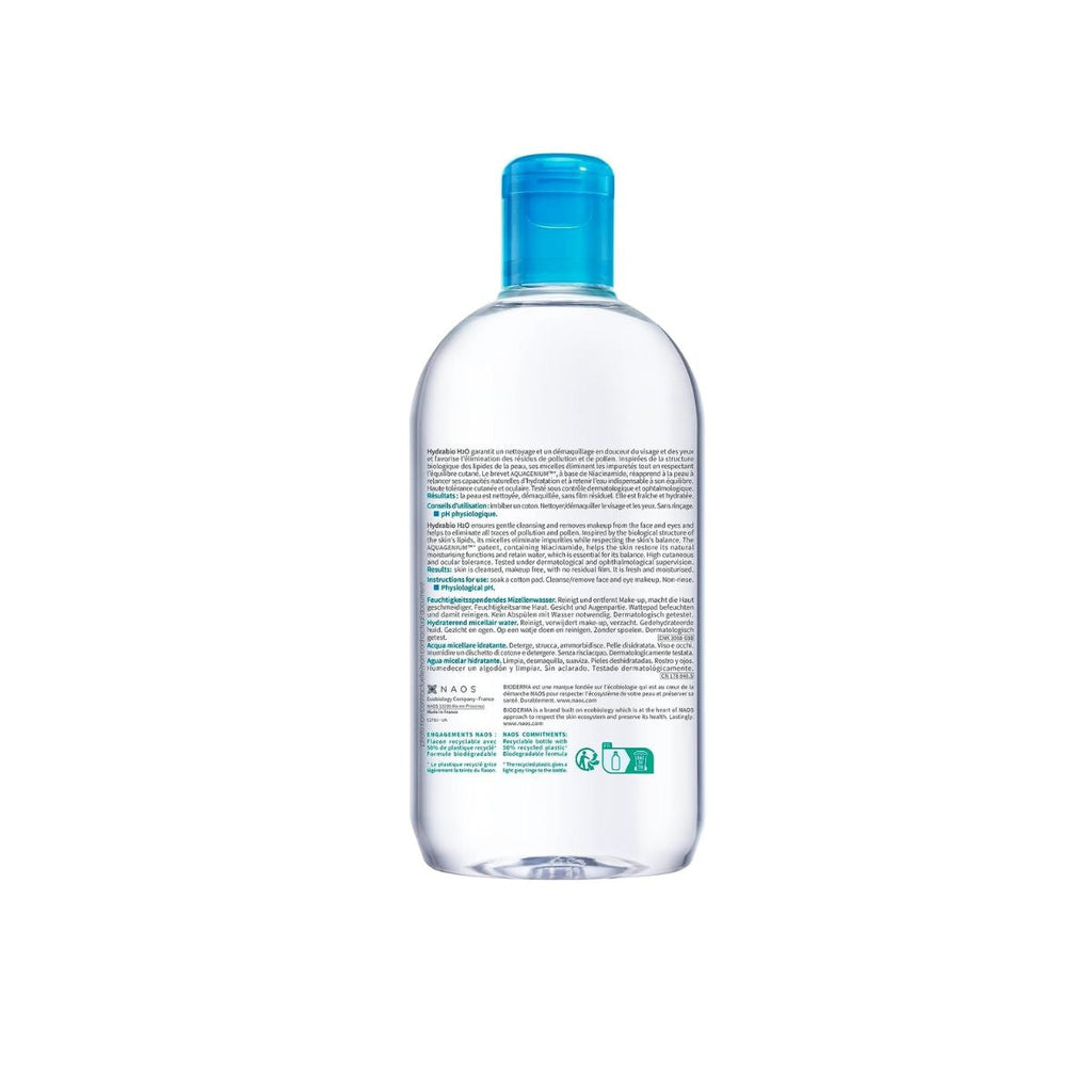 Bioderma HydraBio H2O Micelle Solution for Women - 500ml Cleanser