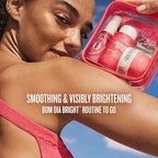 Sol de Janeiro Bom Dia Bright Jet Set – Travel Body Care Kit with AHA Body Cream, Shower Gel & Fragrance Mist for Smooth & Glowing Skin
