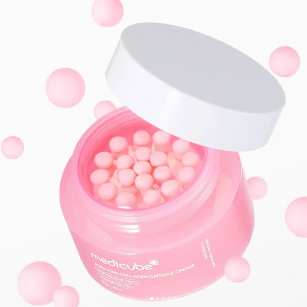 Medicube PDRN Pink Collagen Capsule Cream 55GM – Brightening Firming Face Cream for Glowing Youthful Skin | 55GM