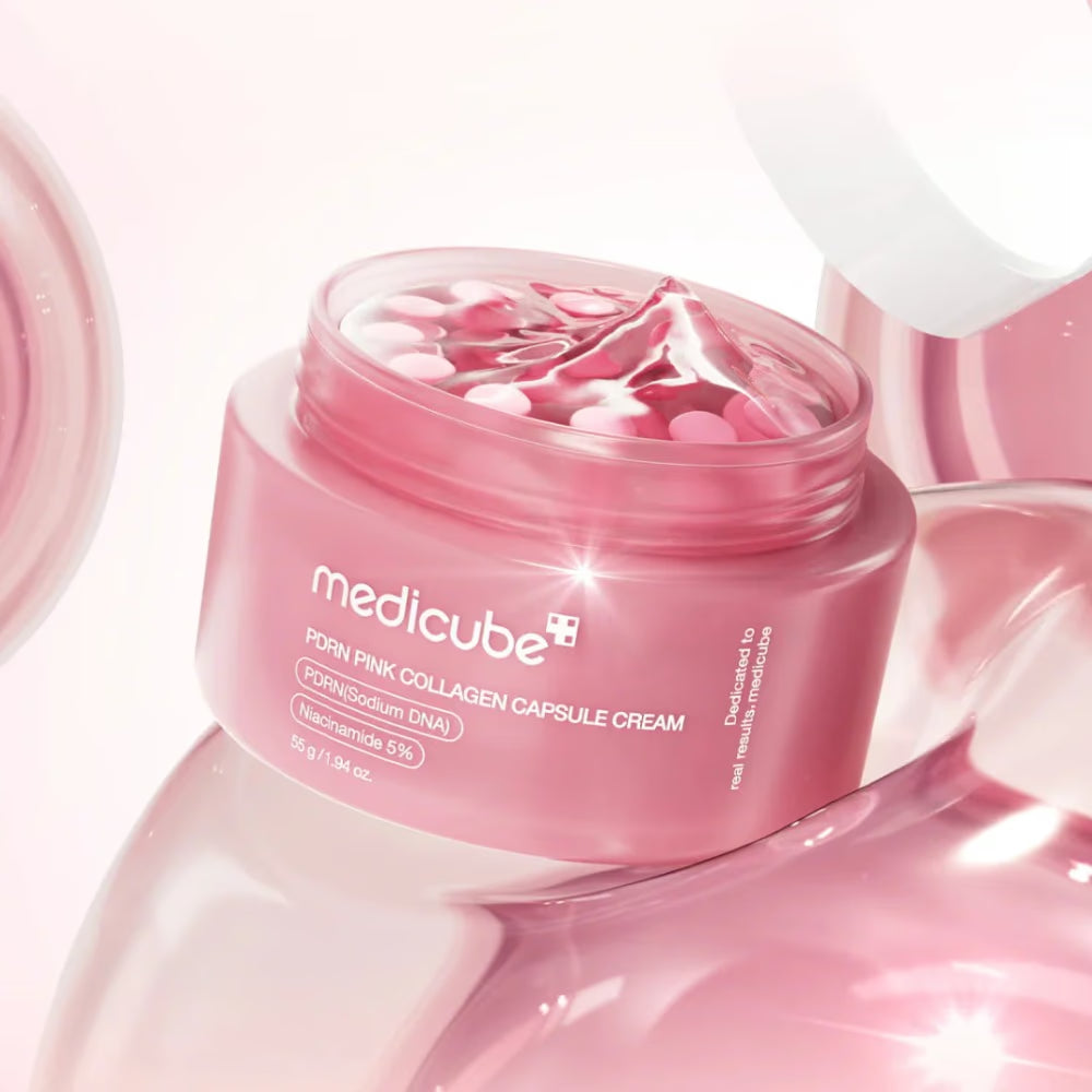 Medicube PDRN Pink Collagen Capsule Cream 55GM – Brightening Firming Face Cream for Glowing Youthful Skin | 55GM