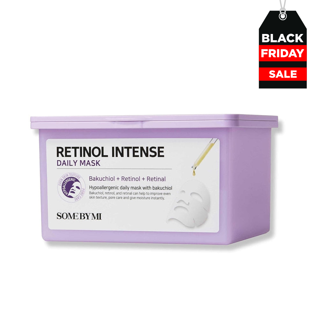 SOME BY MI Retinol Intense Daily Mask - With Bakuchiol + Retinol + Retinal | 30 Sheets