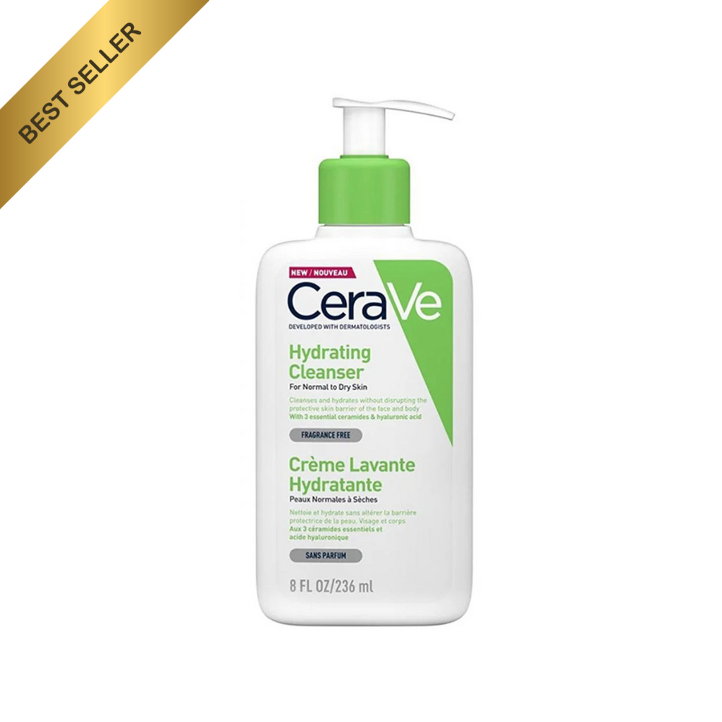 CeraVe Hydrating Cleanser | Face and Body Wash for Normal to Dry skin with Hyaluronic Acid and Ceramides 236 ML