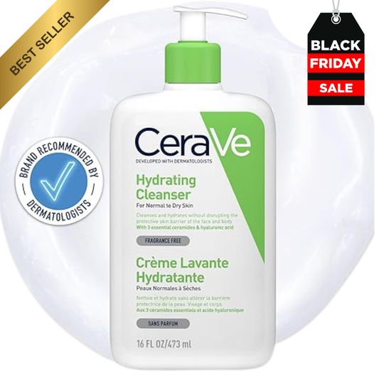 Cerave Hydrating Cleanser for Normal to Dry Skin with Hyaluronic Acid, 473ml
