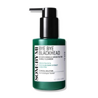 Skincare bottle labeled 'Bye Bye Blackhead' with a pump and 'Black Friday Sale' tag on a white background