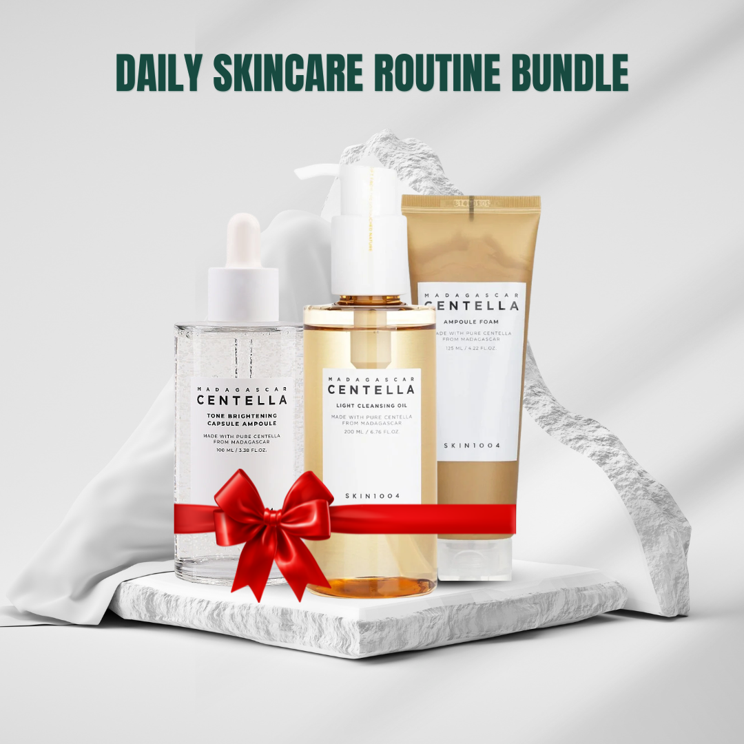Daily Skincare Routine Bundle (SKIN1004 Light Cleansing Oil + SKIN1004 Ampoule Foam + SKIN1004 Centella Ampoule)