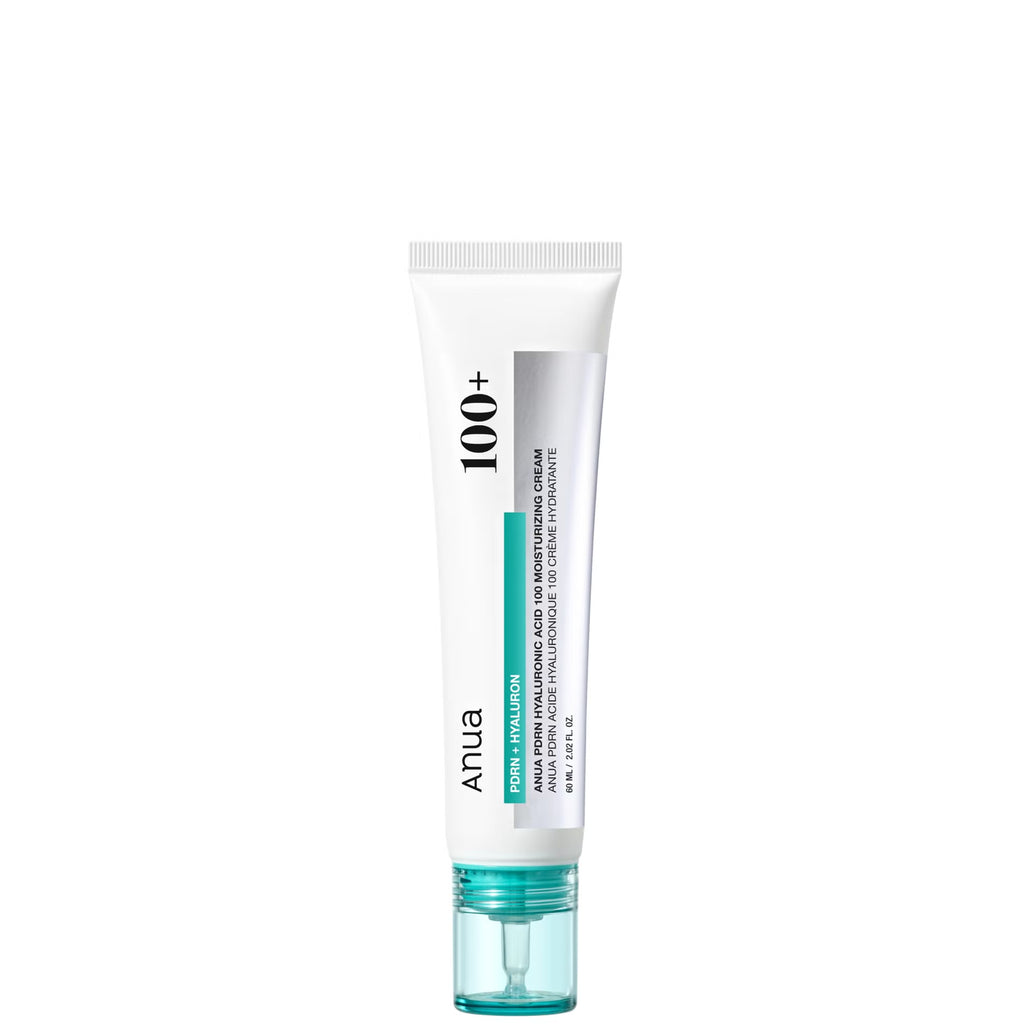 Anua PDRN Hyaluronic Acid 100 Moisturizing Cream 30ml – Lightweight Hydrating Korean Face Cream with Salmon PDRN & Collagen for Glass Skin
