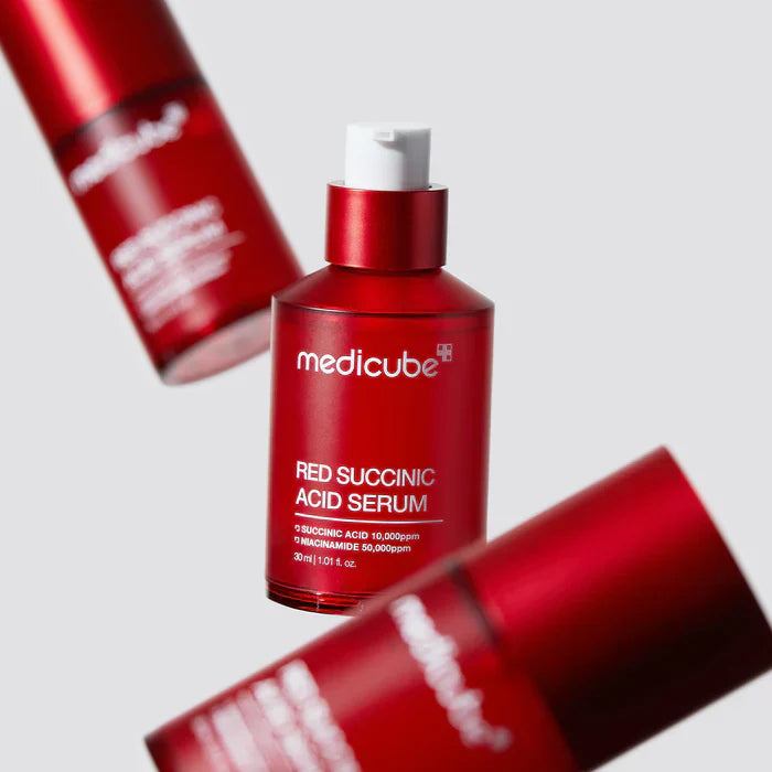 Medicube Red Succinic Acid Serum 30ml – Pore Care & Acne Control Korean Face Serum for Clear, Smooth Skin